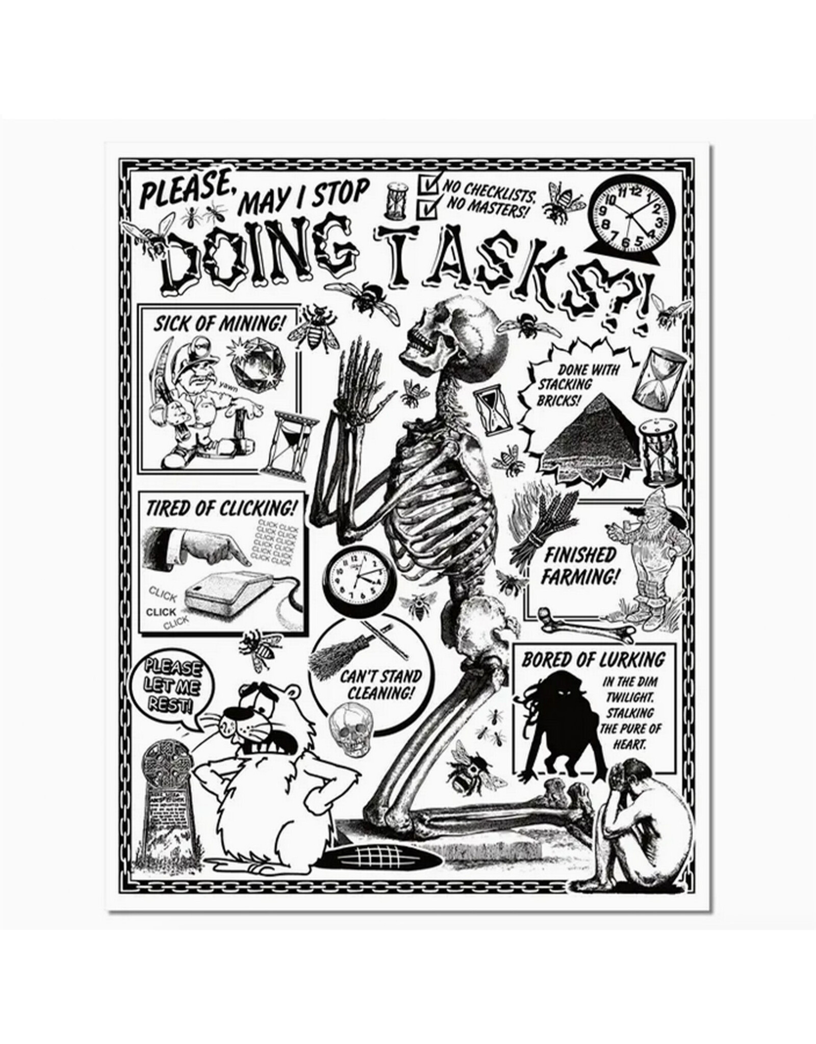 Doing Tasks Print - 11 x 14"