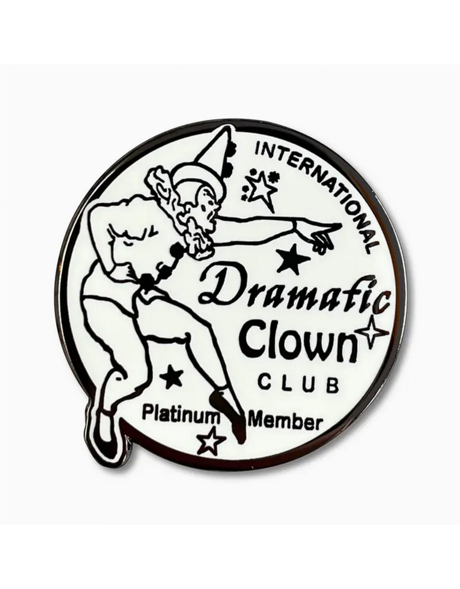 Dramatic Clown Club Enamel Pin