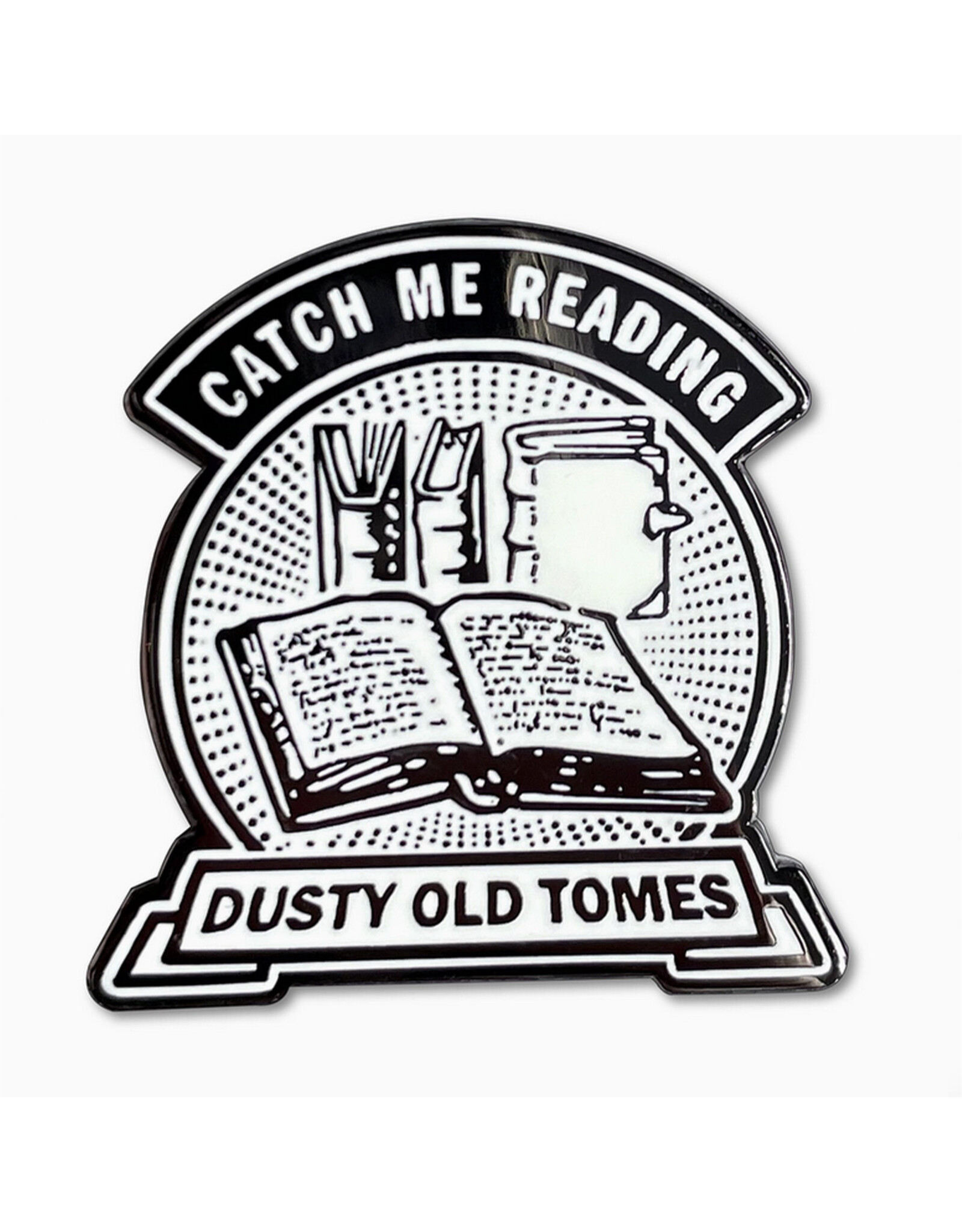 Dusty Old Tomes Enamel Pin