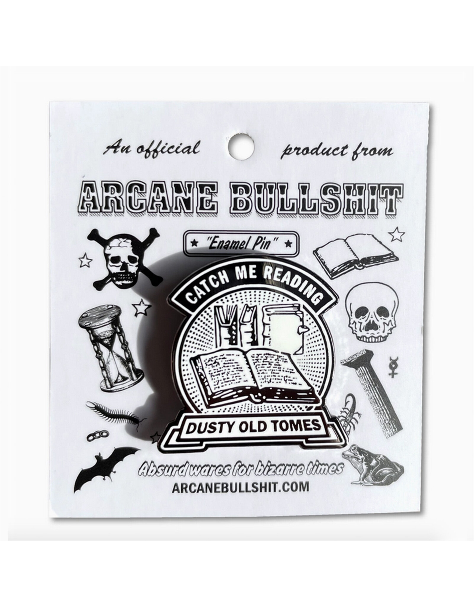 Dusty Old Tomes Enamel Pin