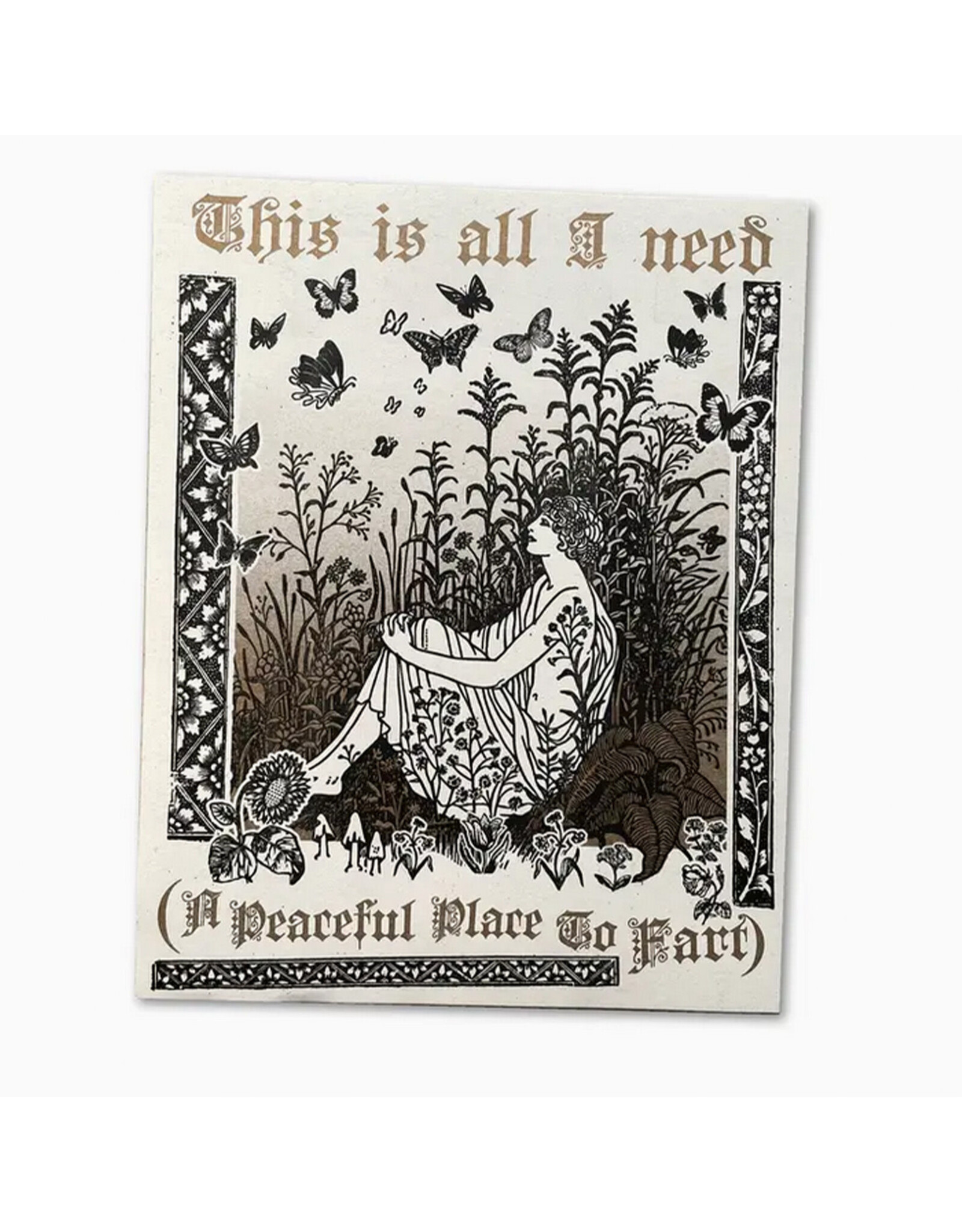 Peaceful Place To Fart Print - 8 x 10"