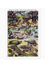 Reptiles Risograph Print - 11.5 x 17"