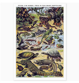 Reptiles Risograph Print - 11.5 x 17"
