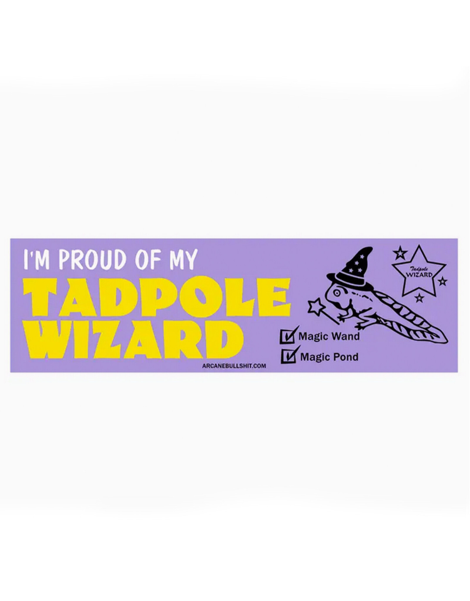 Tadpole Wizard Bumper Sticker