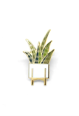 Synthesis Sansevieria Enamel Pin