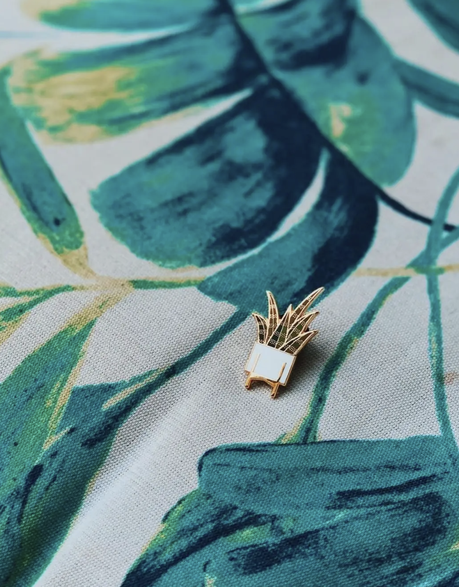 Synthesis Sansevieria Enamel Pin