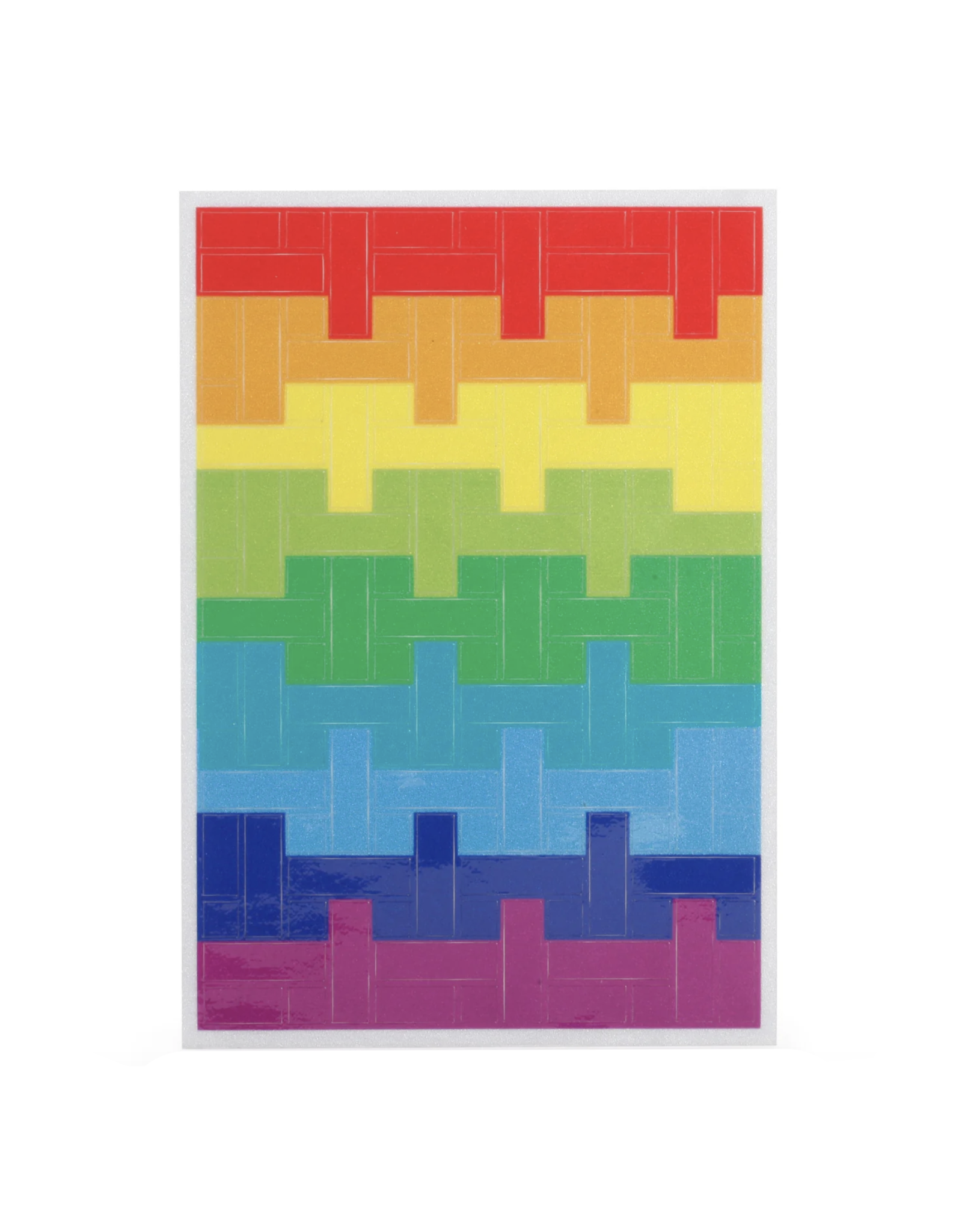 Bike Reflector Stickers - Rainbow Blocks