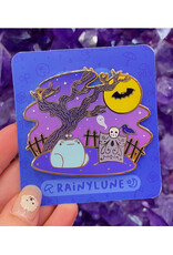 Graveyard Frog Enamel Pin