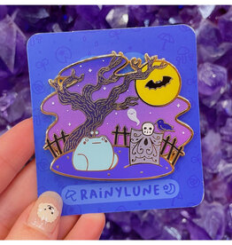 Graveyard Frog Enamel Pin