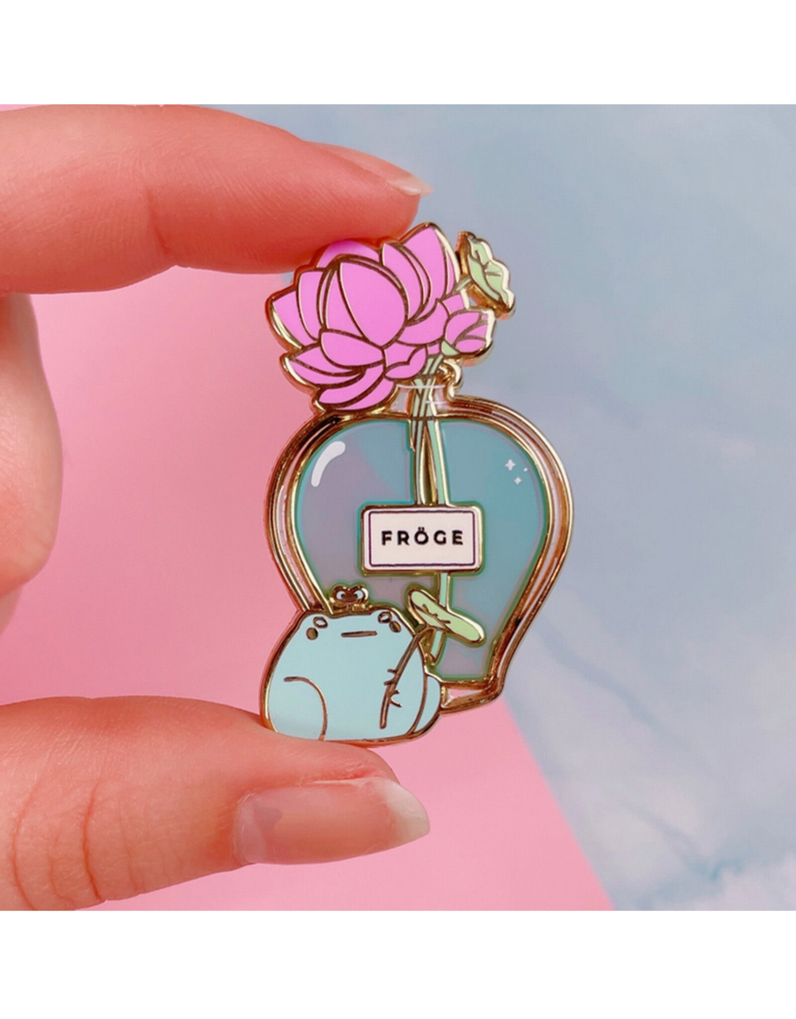 Perfume Frog Enamel Pin