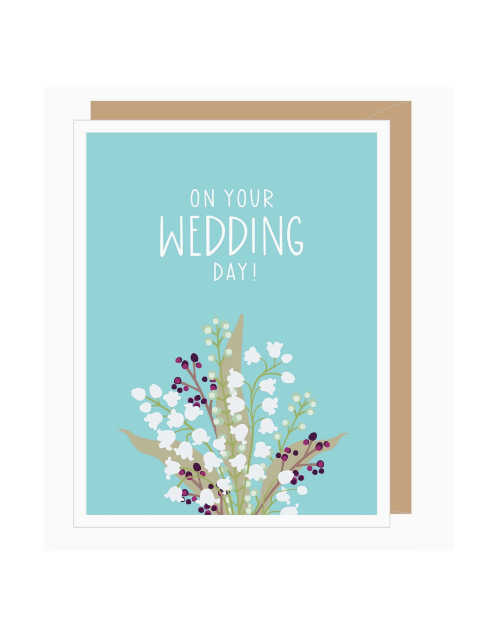 On Your Wedding Day Lily of the Valley Greeting Card
