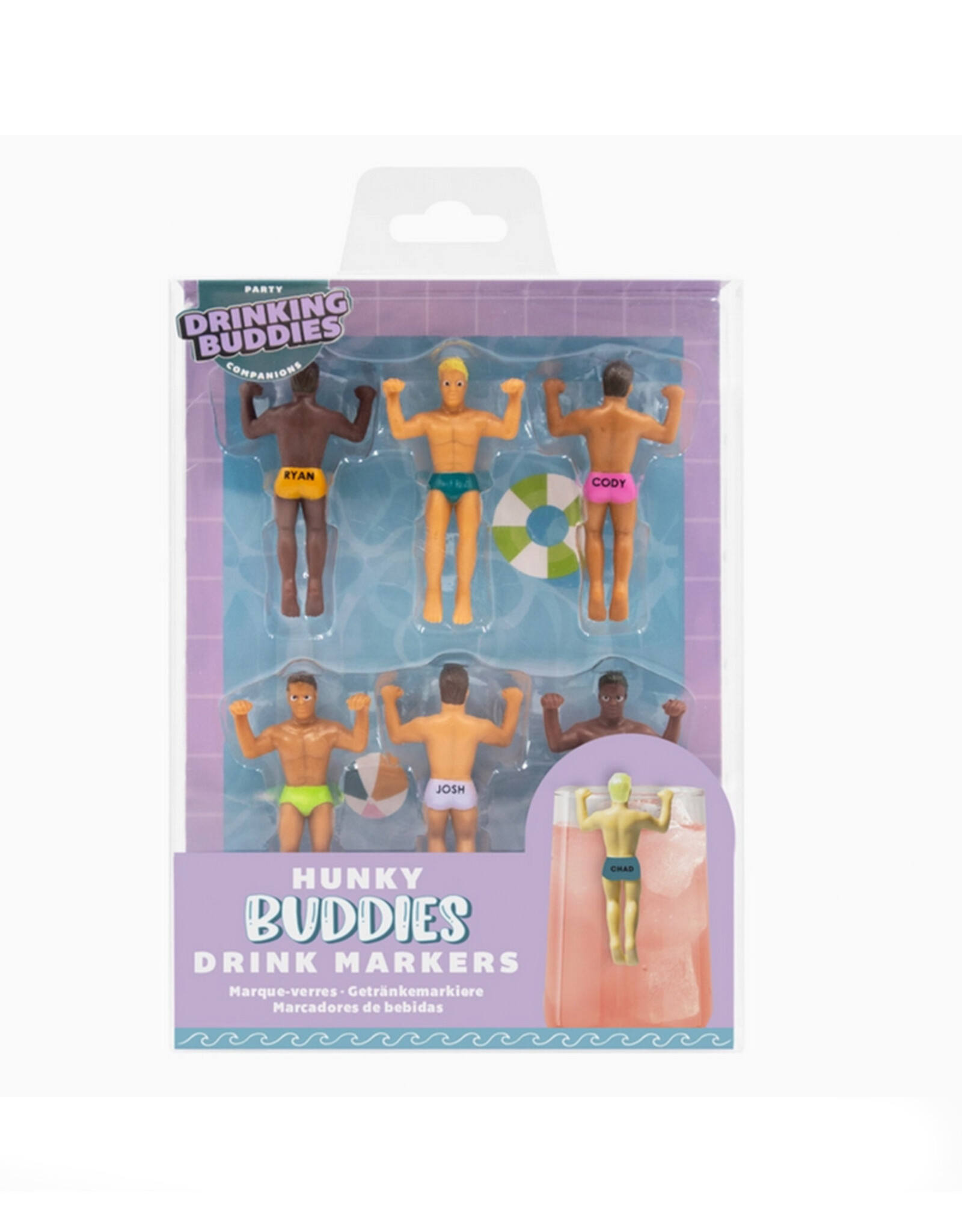 Hunky Drinking Buddies Drink Markers