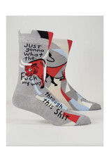 WTF My Way Through Men's Crew Socks WTF My Way Through Men's Crew Socks