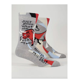 WTF My Way Through Men's Crew Socks