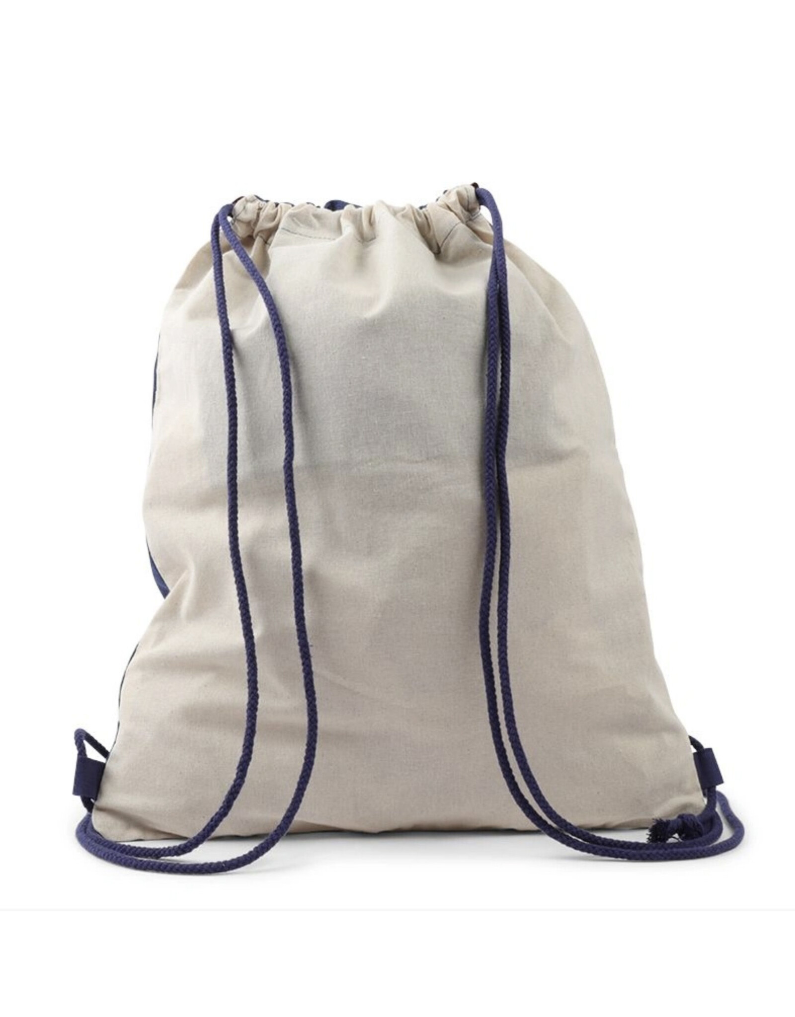 Shiba Navy Drawstring Bag