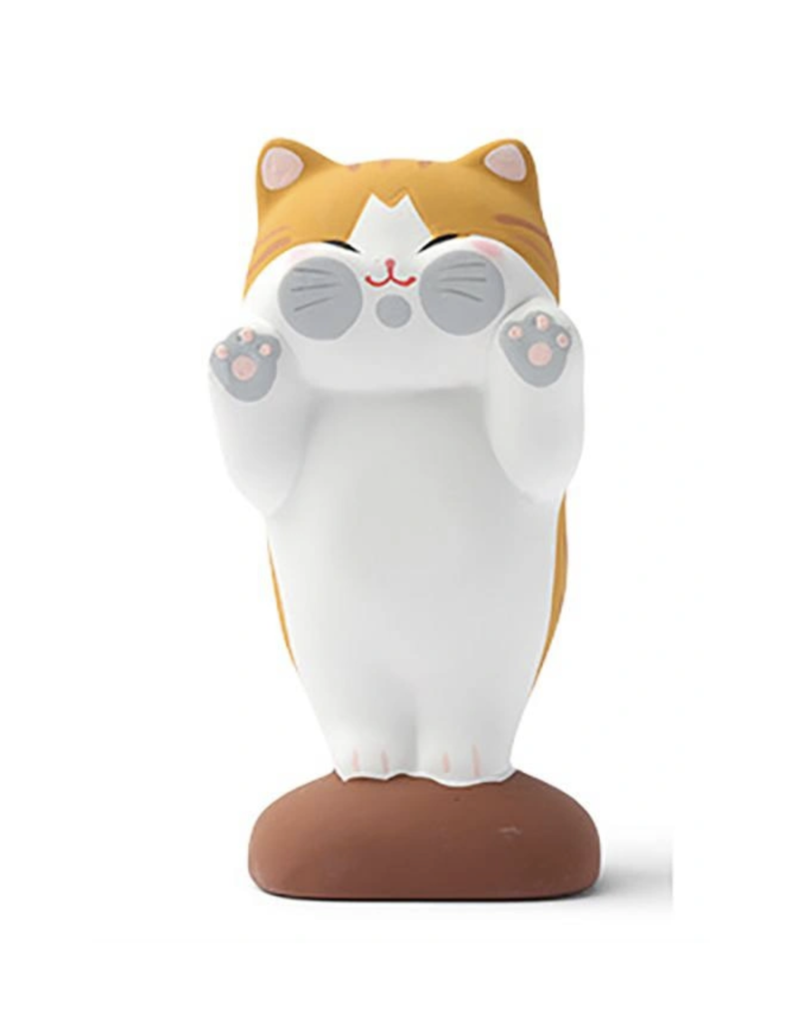 Tabby Tora Squished Window Cat Figurine