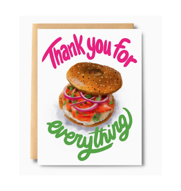 Thank You For Everything Bagel with Lox Greeting Card
