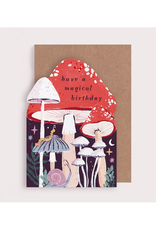 Magical Mushroom Birthday Greeting Card
