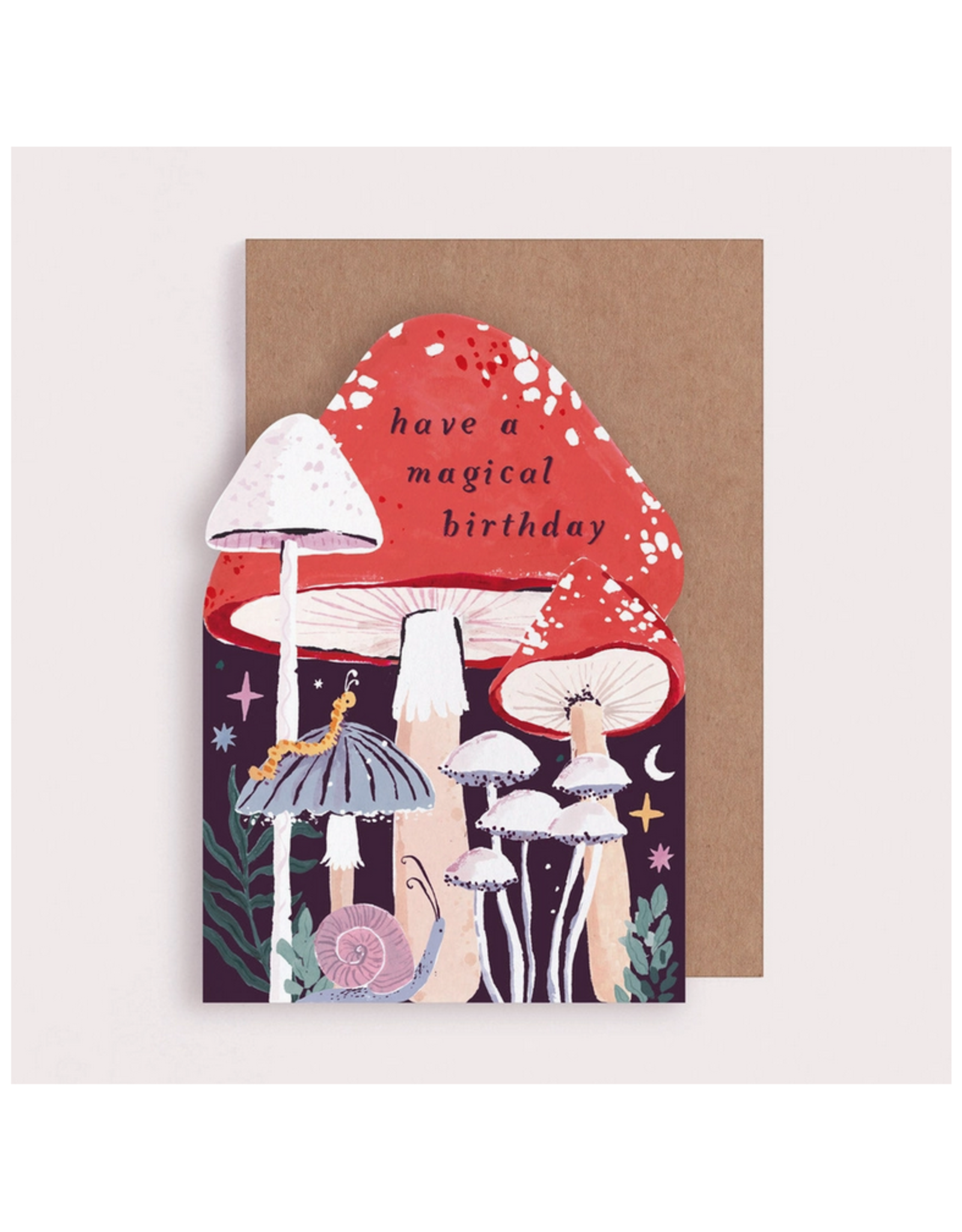 Magical Mushroom Birthday Greeting Card