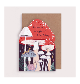 Magical Mushroom Birthday Greeting Card