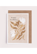 Happy Birthday Serene Floral Greeting Card