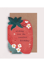 Wishing You the Sweetest Birthday Strawberry Greeting Card