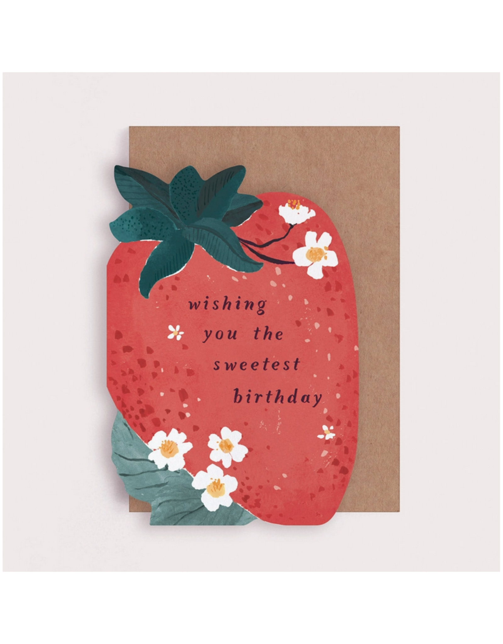 Wishing You the Sweetest Birthday Strawberry Greeting Card