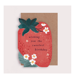 Wishing You the Sweetest Birthday Strawberry Greeting Card