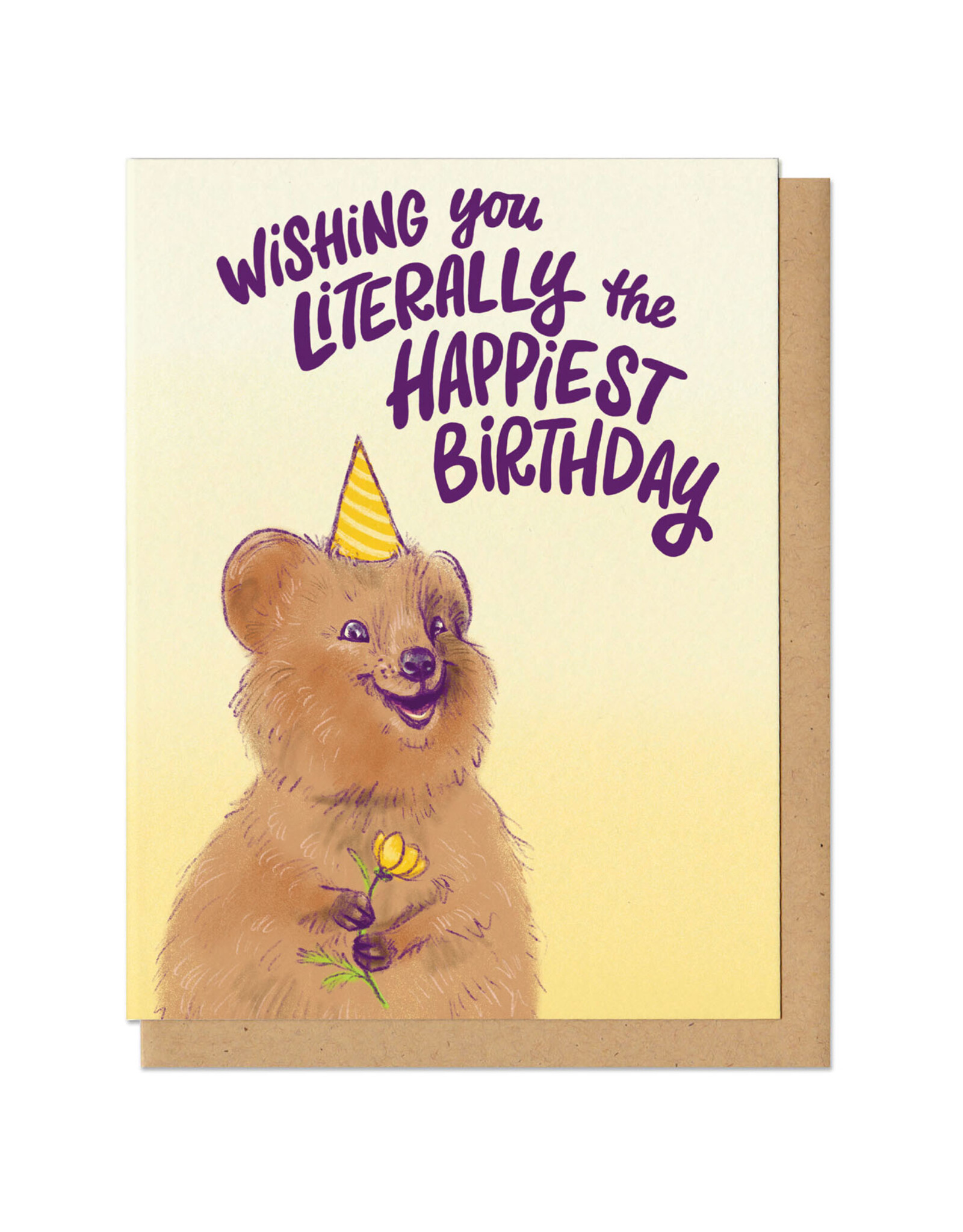 Literally Happiest of Birthdays Quokka Greeting Card