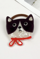 Pretty Red Bow Kitty Cat Hair Tie