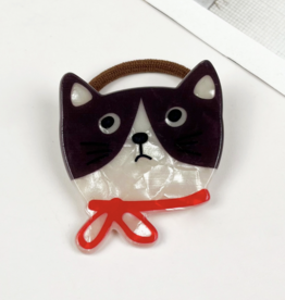 Pretty Red Bow Kitty Cat Hair Tie
