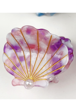 Dark Purple Pearl Shell Claw Clip