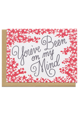 You've Been On My Mind (red) Greeting Card