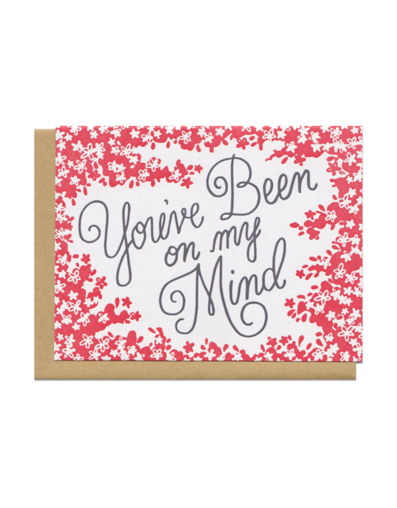 You've Been On My Mind (red) Greeting Card