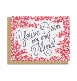 You've Been On My Mind (red) Greeting Card