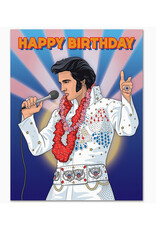 Elvis Rockin' Good Time Birthday Greeting Card