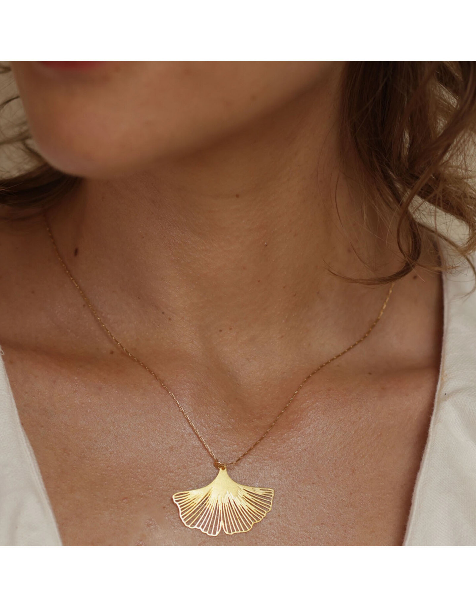Ginkgo Leaf Necklace