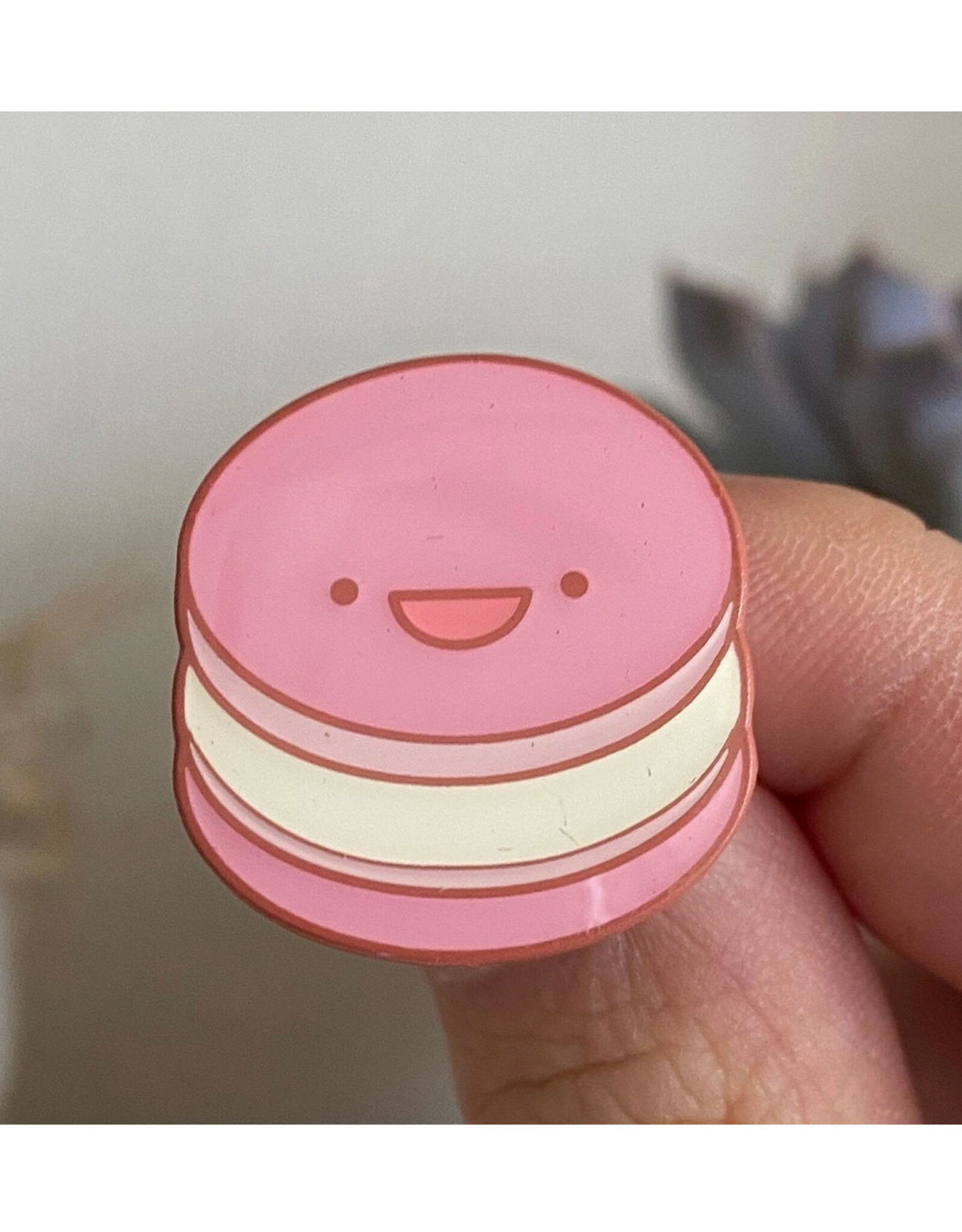 Macaron Pink Enamel Pin
