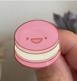 Macaron Pink Enamel Pin