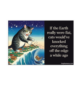 Flat Earth Cats Magnet