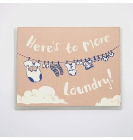 More Laundry New Baby Greeting Card