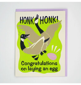 Congrats New Egg Geese Baby Greeting Card