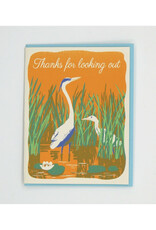 Thanks For Looking Out Crane Greeting Card
