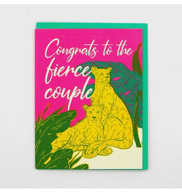 Congrats to the Fierce Couple Cougars Greeting Card