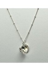 Silver Heart Locket Necklace