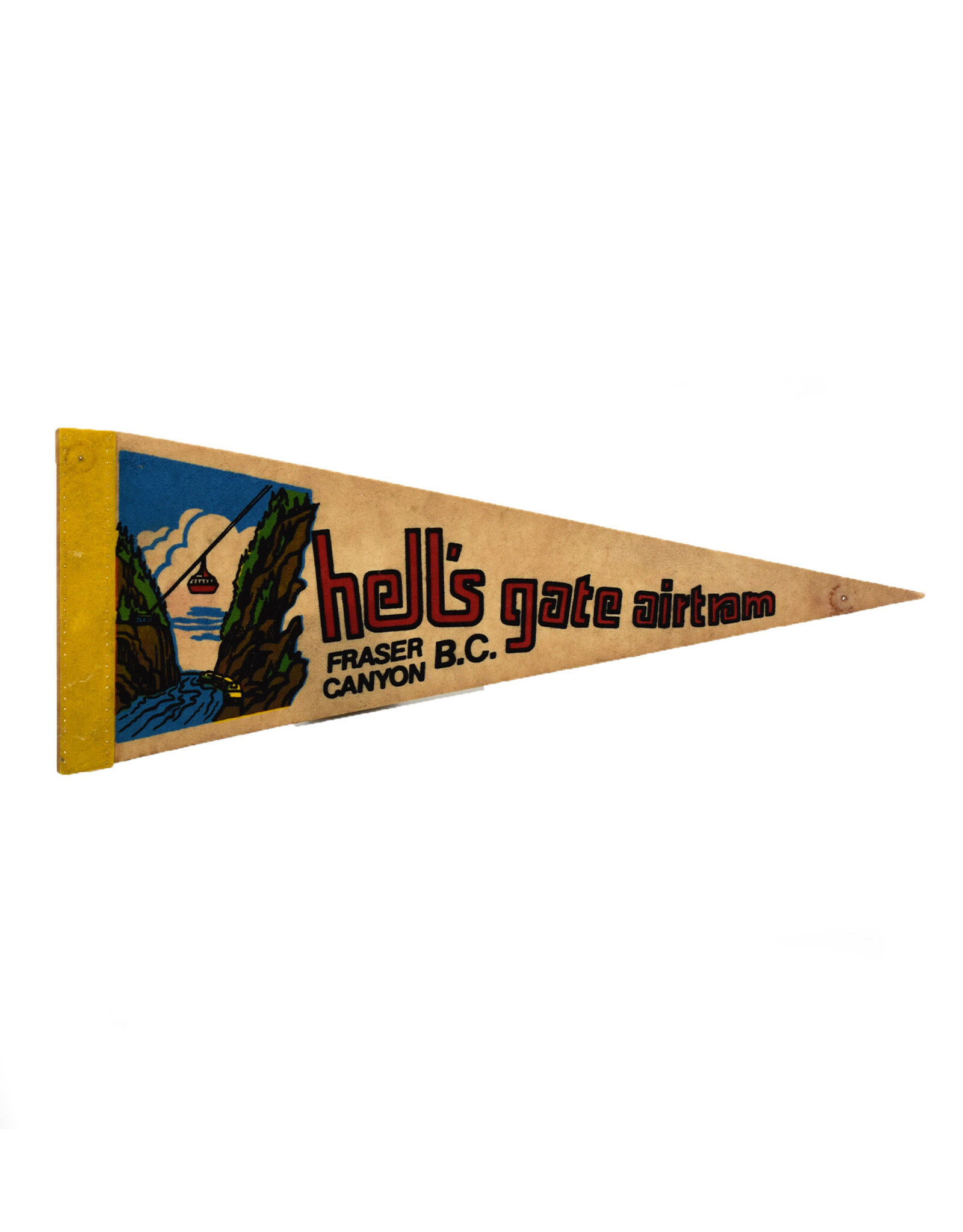Hell's Gate Airtram, Fraser Canyon BC Vintage Pennant - Small