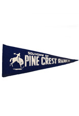 Pine Crest Ranch (Blue) Vintage Pennant - Small