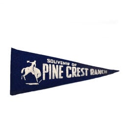 Pine Crest Ranch (Blue) Vintage Pennant - Small