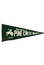 Pine Crest Ranch (Green) Vintage Pennant - Small