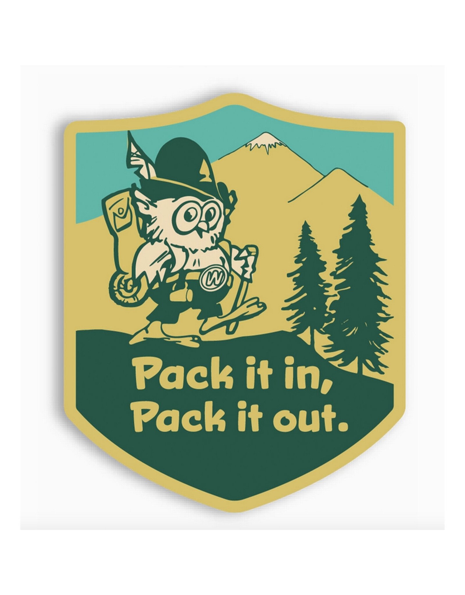 Pack It in, Pack It Out Sticker